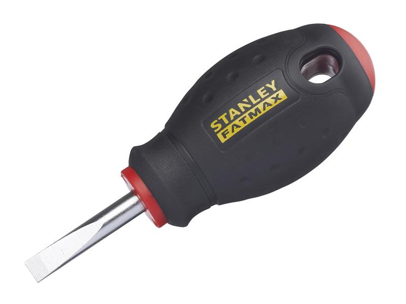A Stanley multi-tip screwdriver with a comfort-grip handle and a hardened steel tip, for general assembly and fastening work.