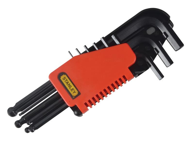 STANLEY STA069256 Ball End Hexagon Key Set, 9 Piece (1.5-10mm)