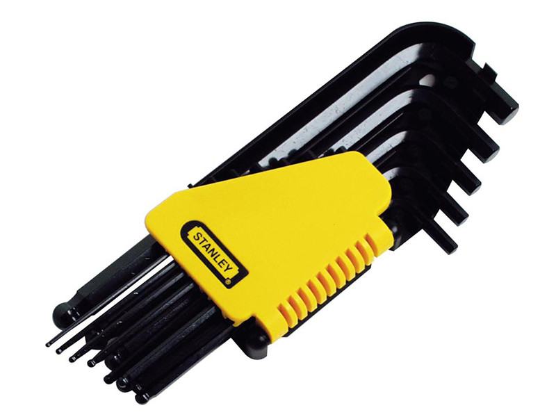 STANLEY STA069257 Ball End Hexagon Key Set, 12 Piece (1/16 - 3/8in)