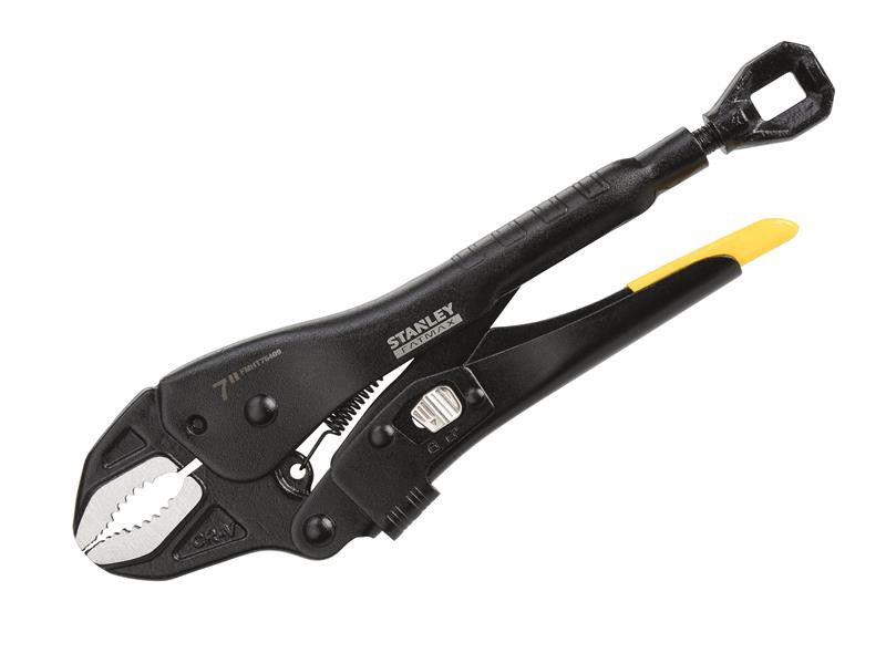 STANLEY STA075409 FatMax® Curved Jaw Lockgrip Pliers 180mm