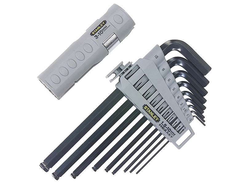 STANLEY STA089904 Hexagon Grip Key Set, 9 Piece (1.5-10mm)