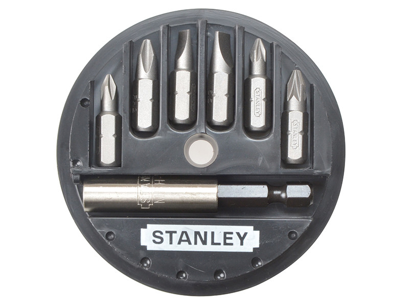 STANLEY STA168737 Slotted/Phillips/Pozidriv Insert Bit Set, 7 Piece