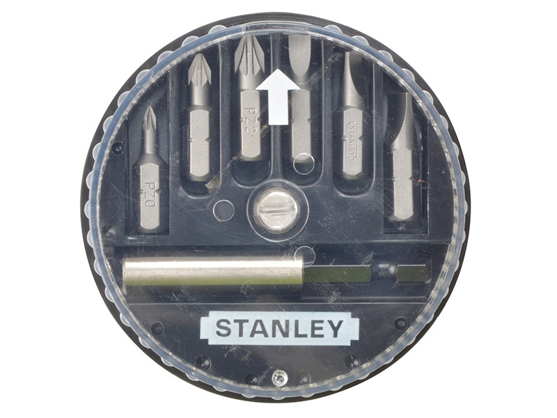 STANLEY STA168738 Slotted/Pozidriv Insert Bit Set, 7 Piece