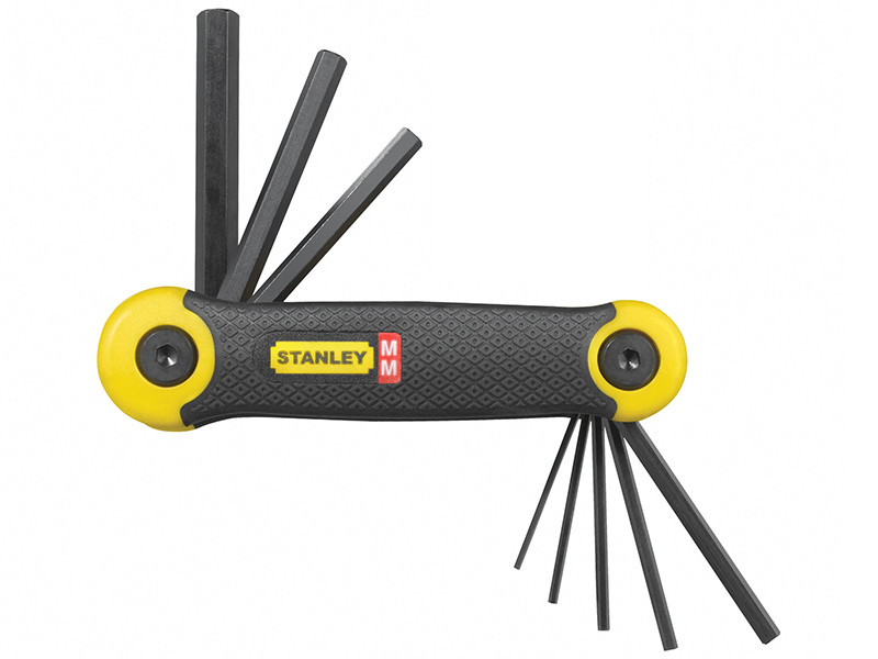 STANLEY STA269264 Folding Hexagon Key Set, 8 Piece (1.5-8mm)