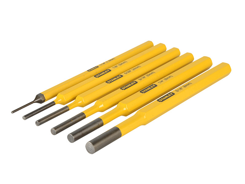 STANLEY STA418226 Parallel Pin Punch Set, 6 Piece