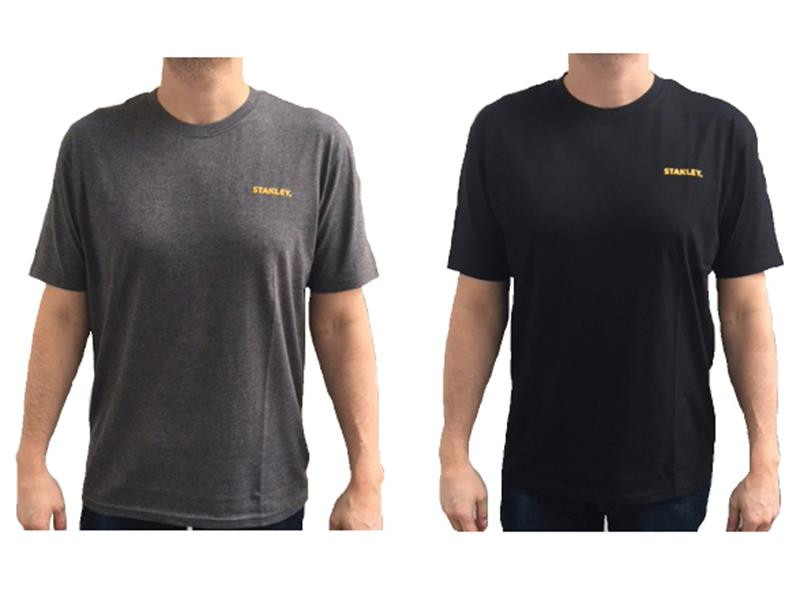 A grey work shirt designed for use on construction sites and in industrial work environments.,