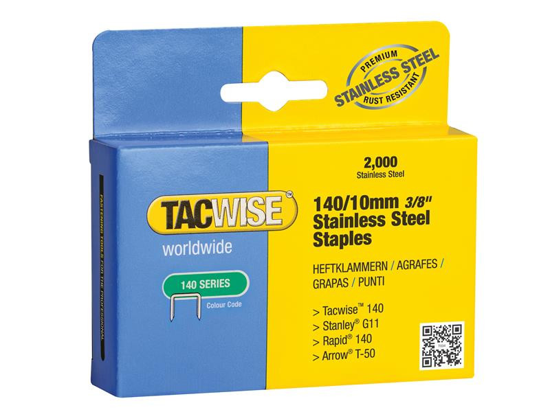 Tacwise TAC1217 140 Stainless Steel Staples (Pack 2000)
