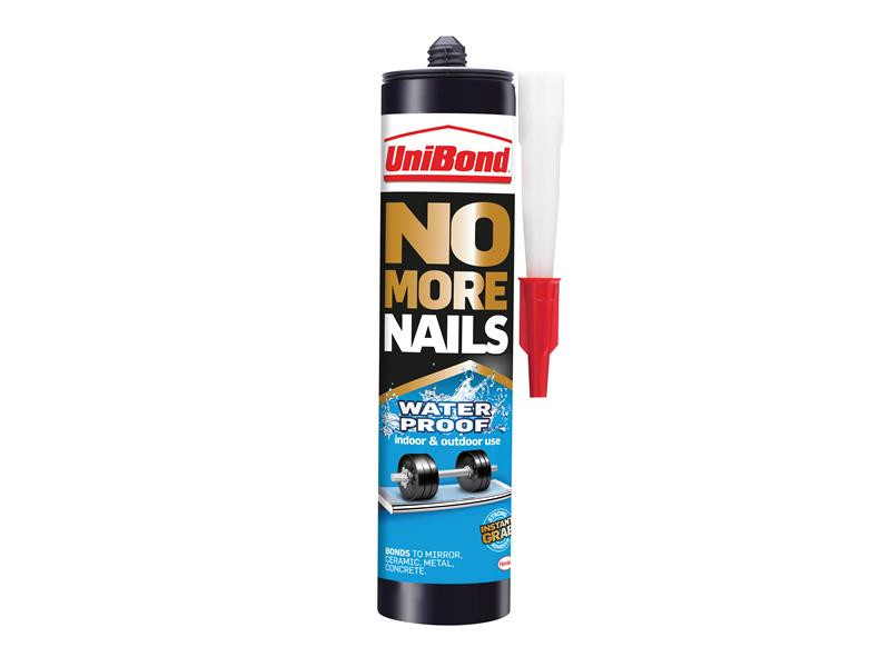 Unibond UNI1427383 No More Nails Waterproof Interior / Exterior - Solvent-Free 300ml