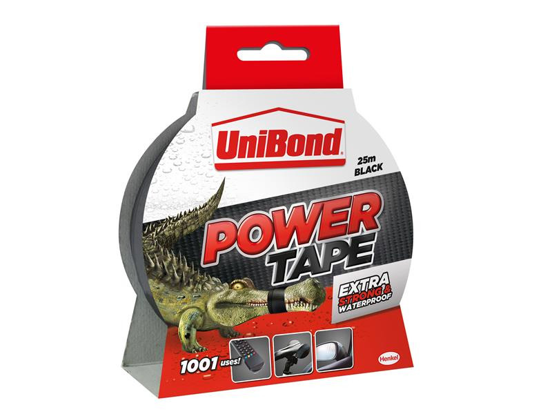Unibond UNI1668019 Powertape 50mm x 25m Black