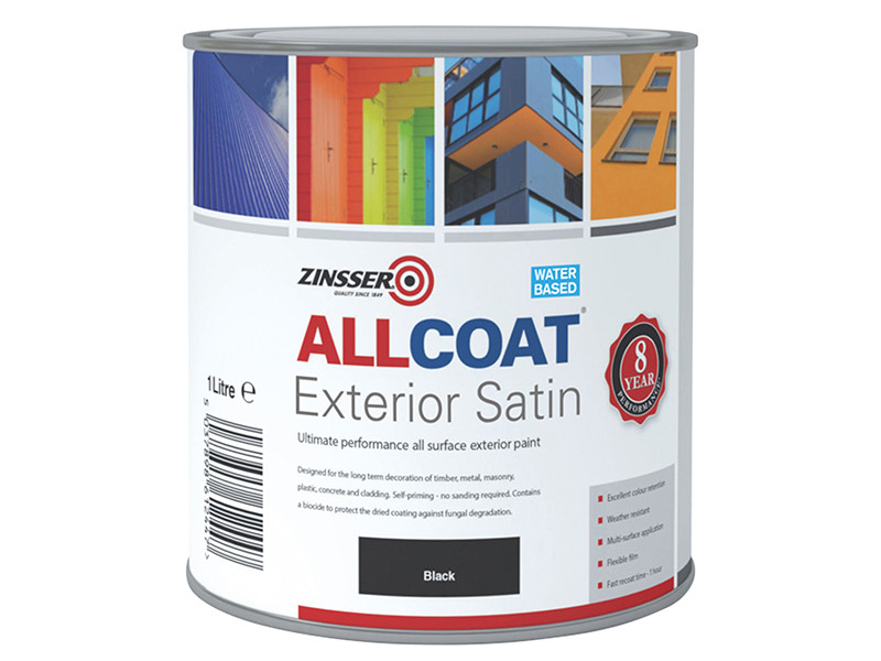 Zinsser ZINACEBK1L AllCoat® Exterior Black