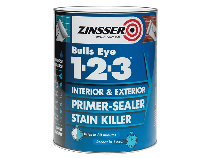 Zinsser ZINBE1231L Bulls Eye® 1-2-3 Primer & Sealer Paints