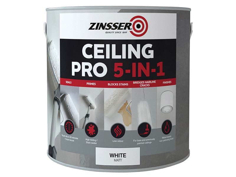 Zinsser ZINCP5125L Ceiling Pro 5-in-1 2.5 litre