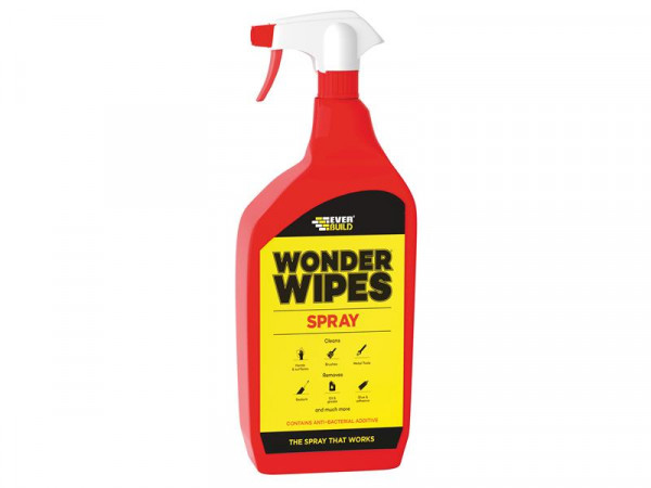 A 1 litre spray can of Everbuild adhesive or sealant, for bonding insulation, fabrics, and lightweight materials.
