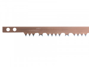 A hand saw with a hardened-point taper-ground blade and an ergonomic handle, for general timber cutting.