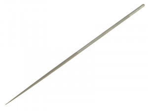 A single, silver sewing needle with a sharp point and an oval eye, shown on a white background.