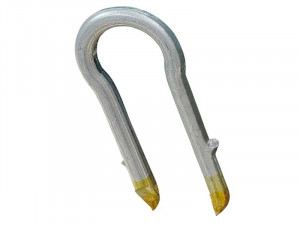 A galvanised wire nail with a flat head and a smooth shank, for general-purpose timber fastening.