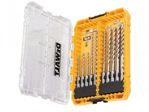 A yellow and black DEWALT cordless SDS-Plus rotary hammer drill with hammer, rotation, and chisel modes, for drilling and chiselling into concrete and masonry.