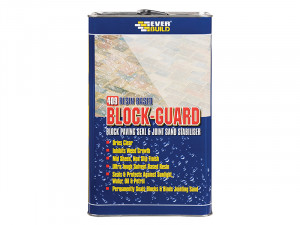A 5 litre container of Everbuild construction adhesive or sealant, displayed against a white background.