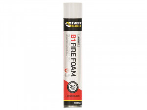 A 750ml spray can of Everbuild adhesive or sealant, for bonding insulation, fabrics, and lightweight materials.