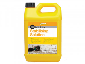 A 5 litre container of Everbuild construction adhesive or sealant, displayed against a white background.