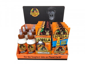 A container of Gorilla construction adhesive or sealant, displayed against a white background.