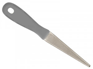 A hand tool with a metal working end and an ergonomic handle, designed for general construction and maintenance tasks.