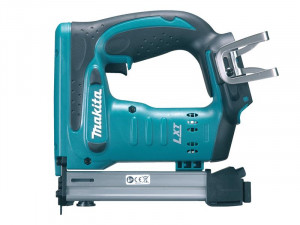 A teal and black Makita cordless power tool, 18V, with an ergonomic grip, designed for use on construction and maintenance tasks.