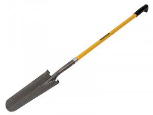 A Roughneck long square-bladed spade with a steel blade and a wooden or fibreglass shaft, for general digging work.