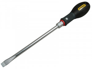 A Stanley multi-tip screwdriver with a comfort-grip handle and a hardened steel tip, for general assembly and fastening work.