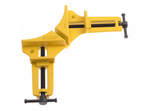 A Stanley clamp with an adjustable jaw and a screw-tightening mechanism, for holding workpieces in position during cutting, drilling, or bonding.