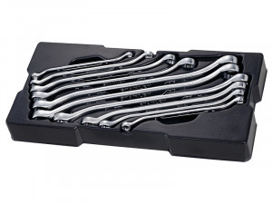 A Stanley spanner or wrench in chrome vanadium steel, for tightening and loosening nuts and bolts.