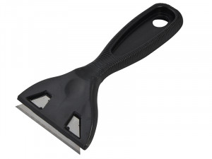 A Stanley hand tool with a metal working end and an ergonomic handle, designed for general construction and maintenance tasks.