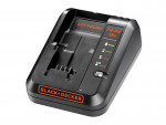 A None battery charger compatible with the 18Vslide-pack lithium-ion batteries, with charge indicator LEDs.