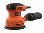 A None corded random-orbit sander with a 240V motor and a dust extraction bag, for surface preparation and finishing work.