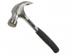 A Bahco claw hammer with a metal head, a curved claw for nail removal, and a black, textured handle for grip, shown against a white background.