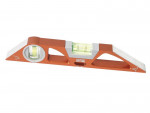 A level tool with a light on the inside.,
