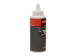 A white plastic squeeze bottle with a pointed nozzle and red-gray label, displaying the Bahco brand and an image of a person using the product.
