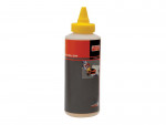 A plastic squeeze bottle with a yellow nozzle cap and a dark label. The label has a small image of colored objects and the brand Bahco at the top. The bottle appears to contain glue or liquid adhesive.,