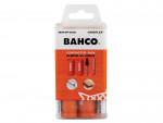 A pack of BAHCO Sandflex bi-metal 8% cobalt hole saws in orange and white packaging, labeled “Contractor Pack” with product images and the model number 3834-CP-20/25 on the top.