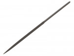A Bahco bastard square file with a hardened steel abrasive surface and a turned wooden or synthetic handle, for shaping and deburring metal.
