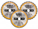 A yellow and black DEWALT cordless circular saw with a motor, an adjustable bevel plate, and a blade guard, for ripping and cross-cutting timber.