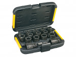 A yellow and black DEWALT cordless power tool, with an ergonomic grip, designed for use on construction and maintenance tasks.