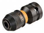 A yellow and black DEWALT cordless power tool, with an ergonomic grip, designed for use on construction and maintenance tasks.