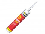 A cartridge of Everbuild white flexible acrylic sealant for sealing gaps around door and window frames and skirtings.,