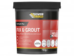 A bag or tub of Everbuild ready-mixed mortar or cement, for bonding and pointing masonry and block work.