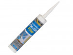 A 290ml tub of Everbuild ready-mixed filler with a smooth white consistency, for repairing cracks and holes in plaster, timber, and masonry.