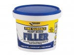 A 600g tub of Everbuild ready-mixed filler with a smooth white consistency, for repairing cracks and holes in plaster, timber, and masonry.