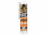 A 295ml cartridge of Gorilla white flexible acrylic sealant for sealing gaps around door and window frames and skirtings.,