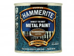 A 250ml tin of Hammerite direct-to-rust hammered-finish metal paint, with a textured decorative surface and built-in rust inhibitor, requiring no primer.
