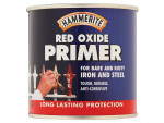 A 250ml tin of Hammerite metal primer in red for preparing bare and previously painted metal surfaces before topcoat application.,